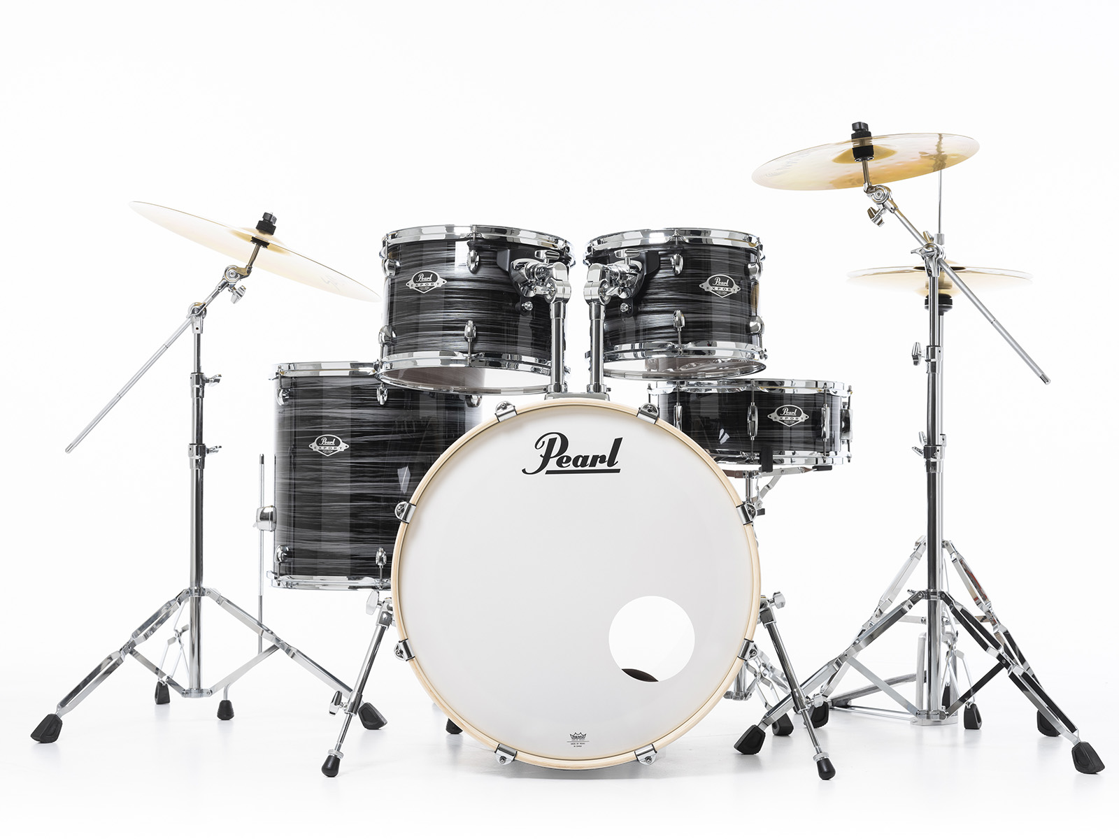 Batterie PEARL Export - EXX725SBRC-778 Rock 22 5 fûts - Graphite Silver Twist
