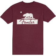 Fender T-shirt unisexe Fender® Burgundy Bear, L