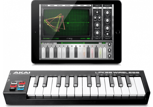 AKAI PROFESSIONAL - LPK25-W USB Clavier maître 25 mini notes Bluetooth