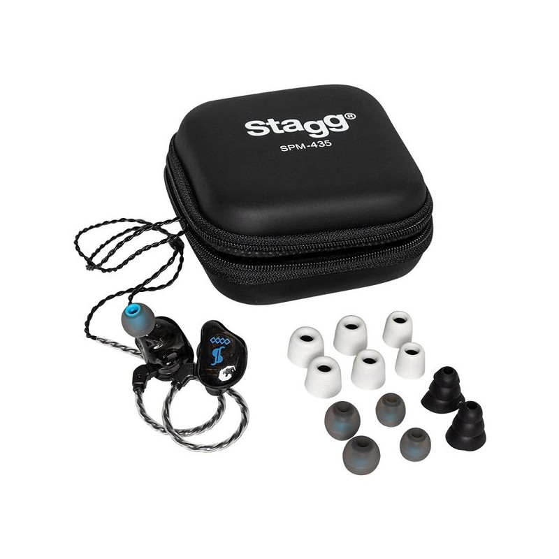 Ecouteurs in ear Stagg SPM-435 TR - 4 voies - Noir