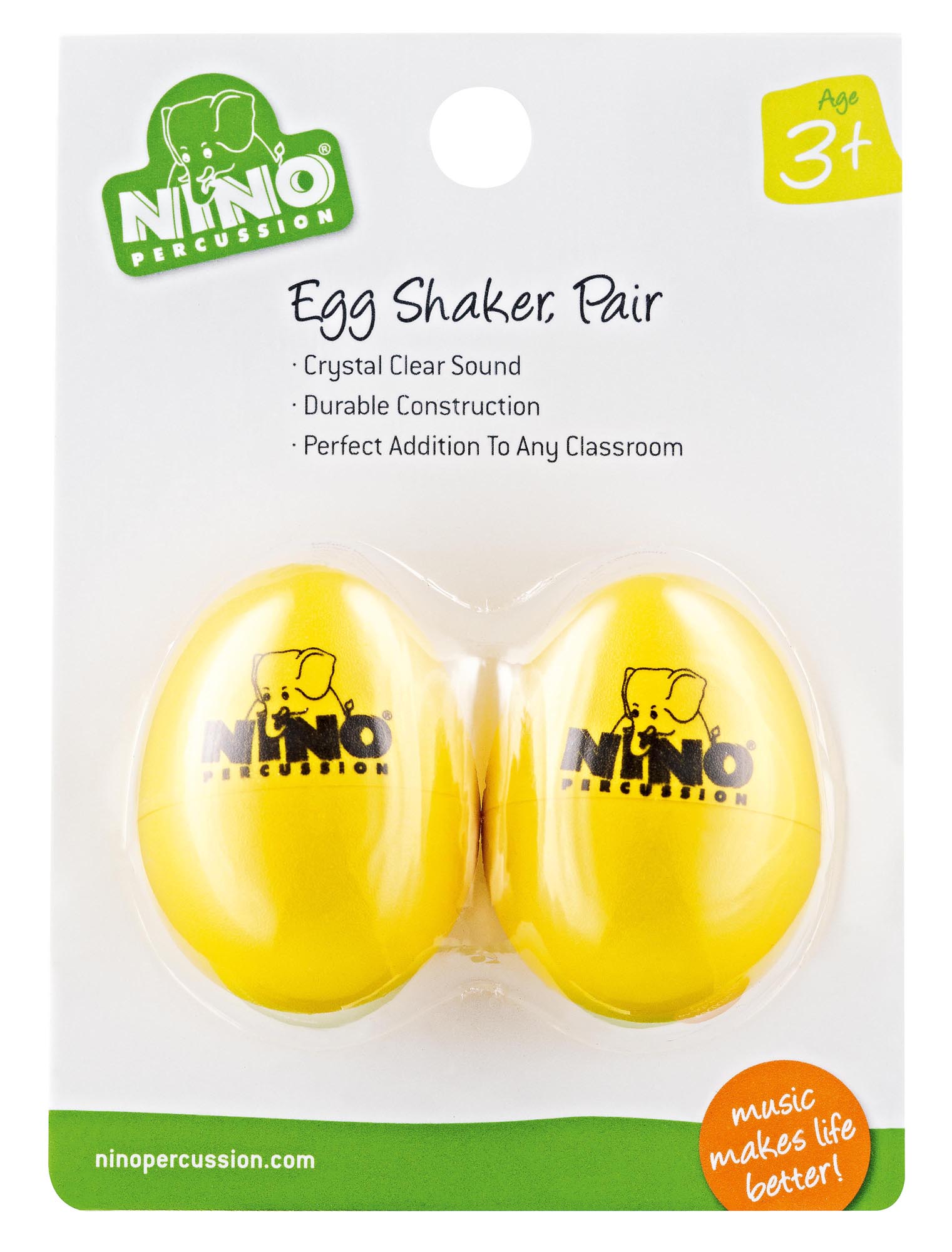 PAIRE OEUF-SHAKER NINO JAUNE NINO540Y2