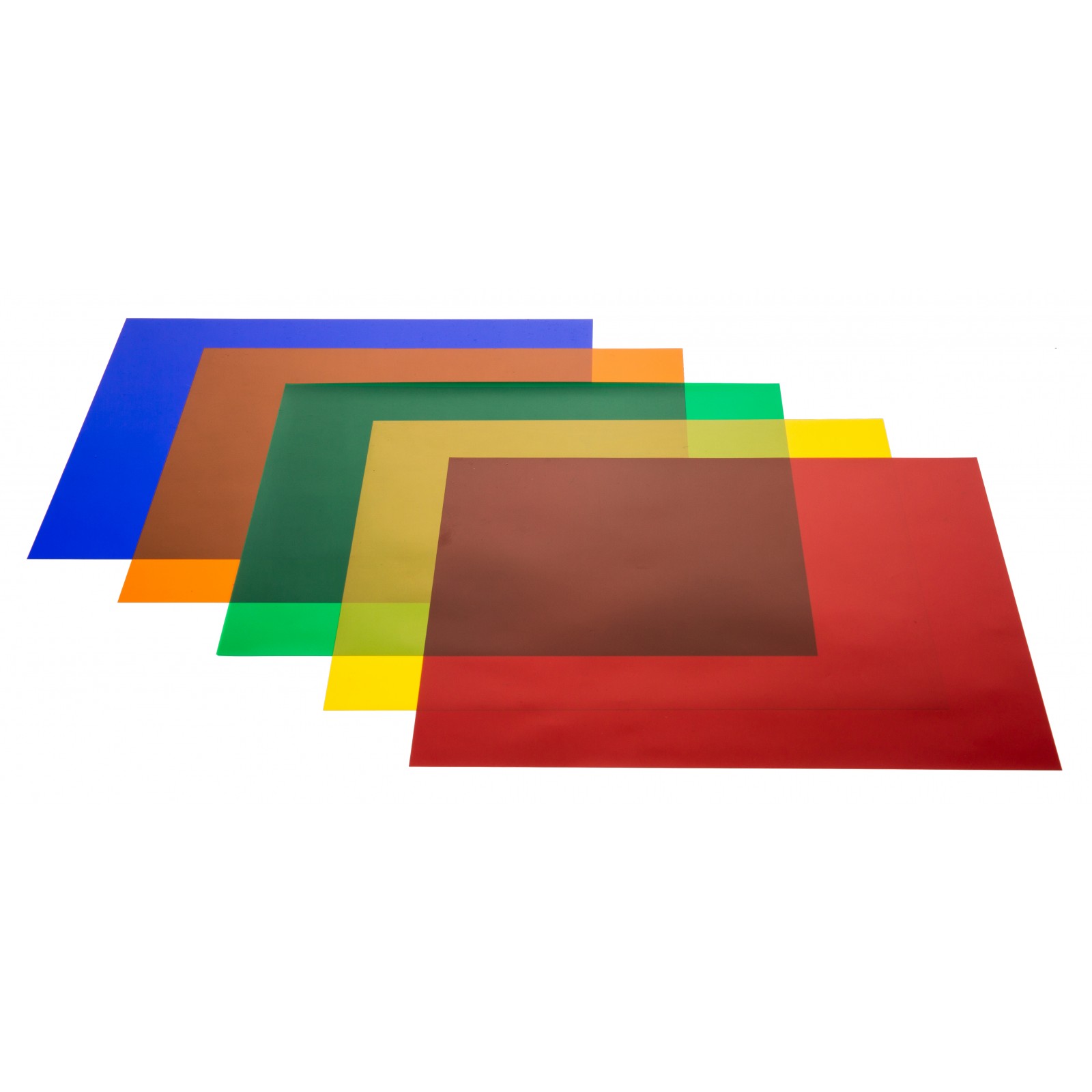 FILTER SHEETS PAR64 PRO- 5 col. - Set presized filters, 5 di