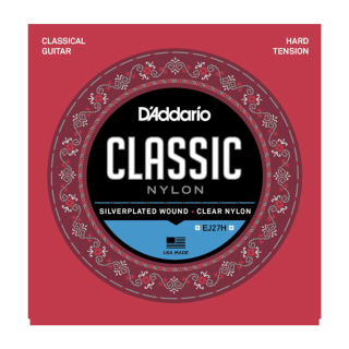jeu de Cordes pour guitare classique D\'Addario EJ27H, Hard