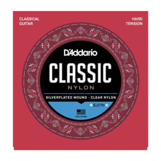 Cordes Guitare classique nylon D\'Addario EJ27H - Tension forte