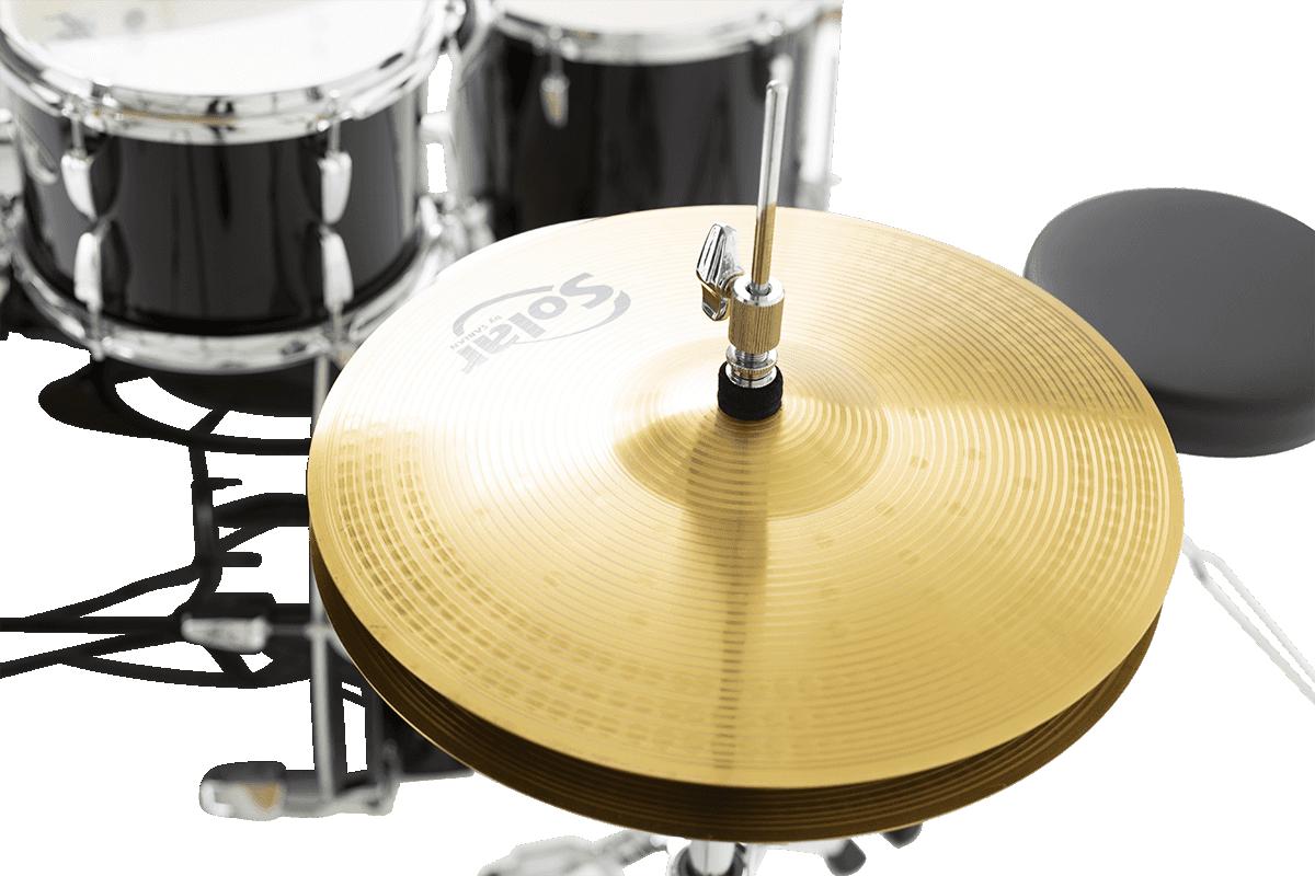 PEARL - Road Show RSS505BCC-31 Fusion 20 5 fûts - Jet Black + B-50 + Pack Sabian Solar 3 cymbales