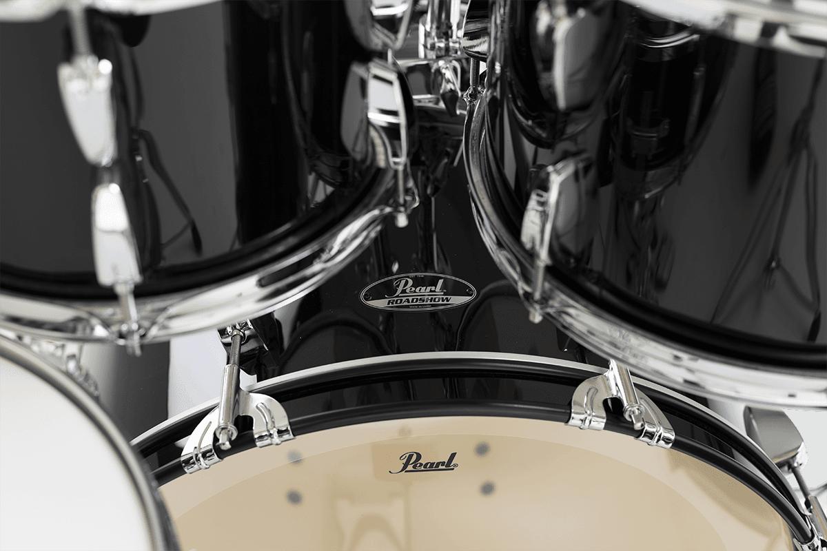 PEARL - Road Show RSS505BCC-31 Fusion 20 5 fûts - Jet Black + B-50 + Pack Sabian Solar 3 cymbales