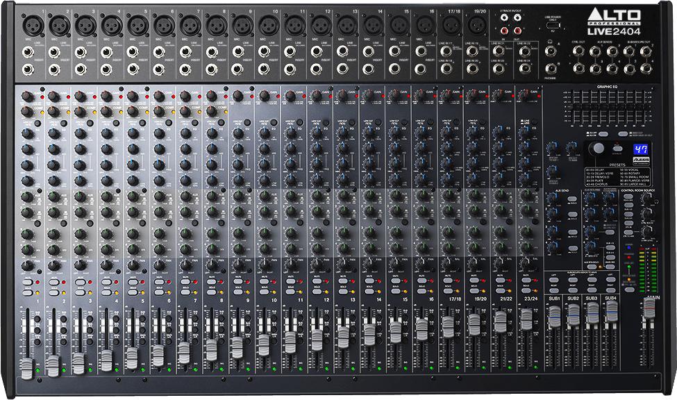 ALTO PROFESSIONAL - LIVE2404 Table de Mixage 24 canaux - 4 bus + effets