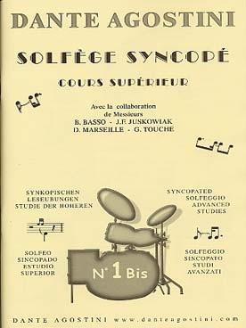 PARTITIONS AGOSTINI SOLFEGE SYNCOPE VOL 1Bis