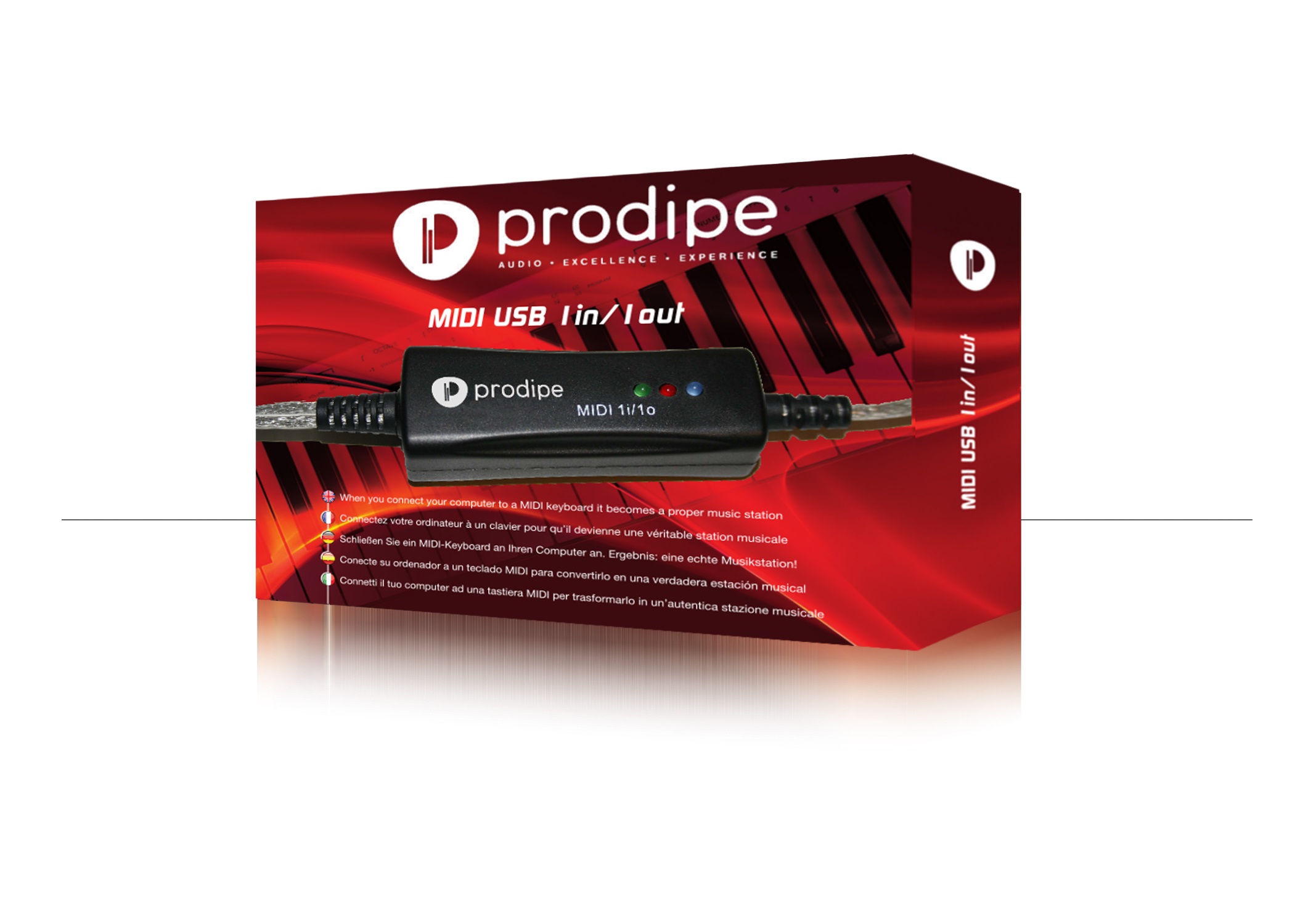 Prodipe interface USB-MIDI 1in/1out  (Mac/PC)