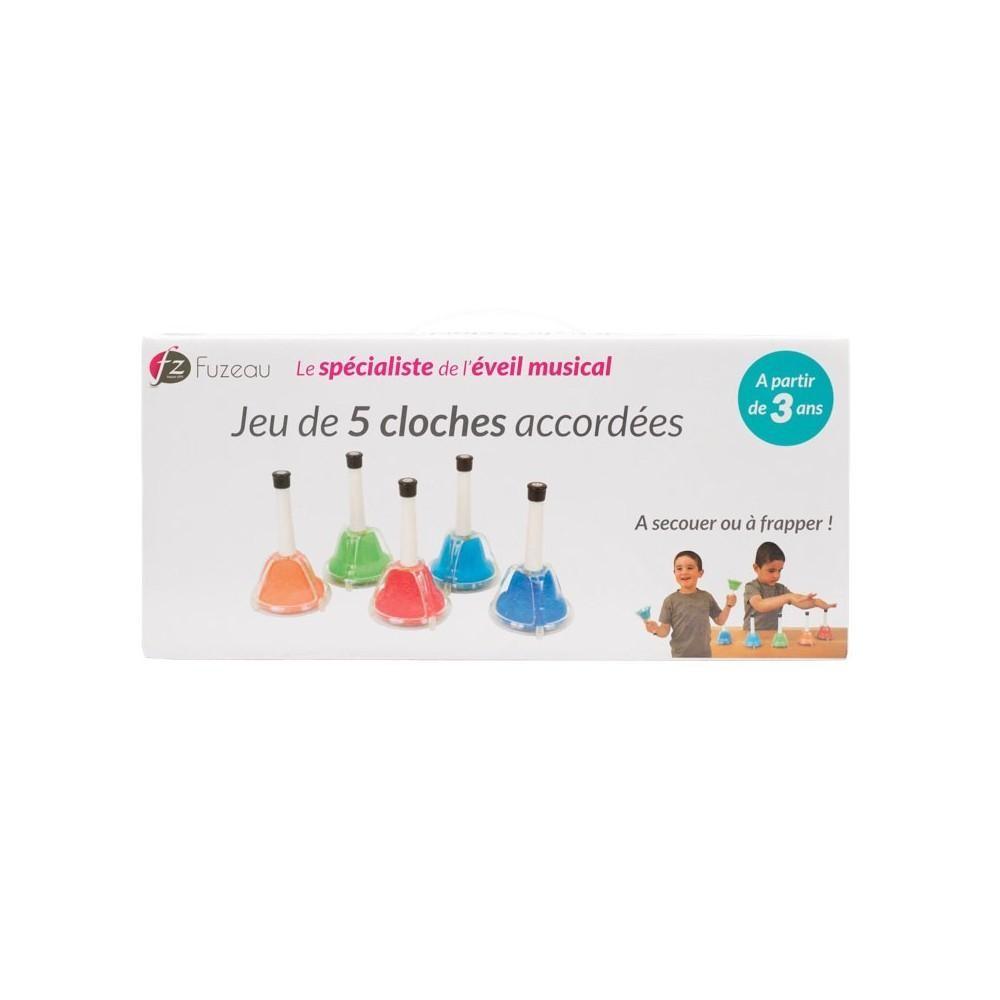 Fuzeau - JEU DE 5 CLOCHES ACCORDEES à secouer ou à frapper