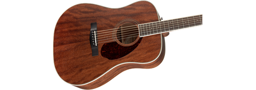 Guitare acoustique Fender Paramount PM-1 Standard Dreadnought All-Mahogany NE avec étui