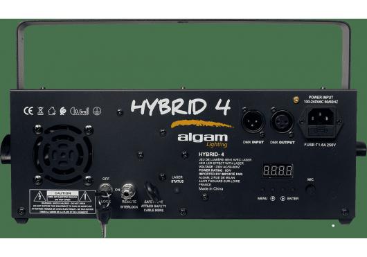 ALGAM LIGHTING - HYBRID4 Hybrid - Combo 4-en-1 derby, stroboscope, gobo, lasers