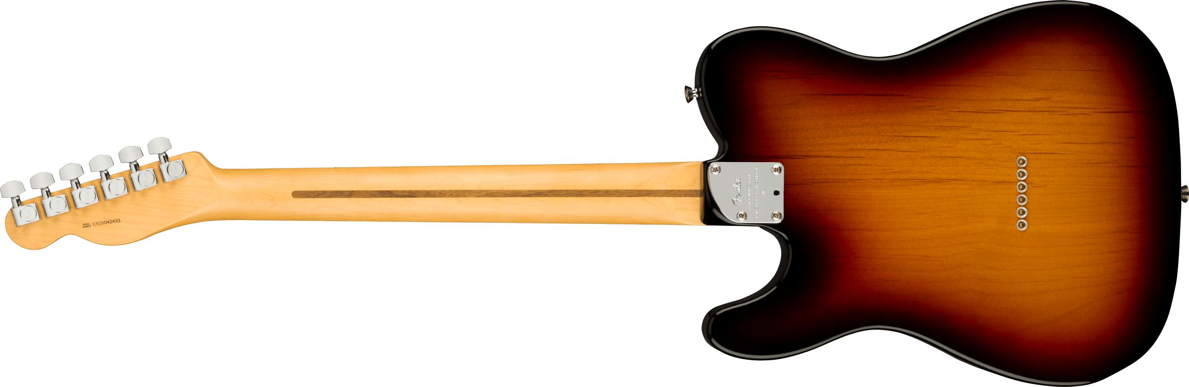 Guitare FENDER American PRO II Telecaster Touche érable 3 Tons Sunburst