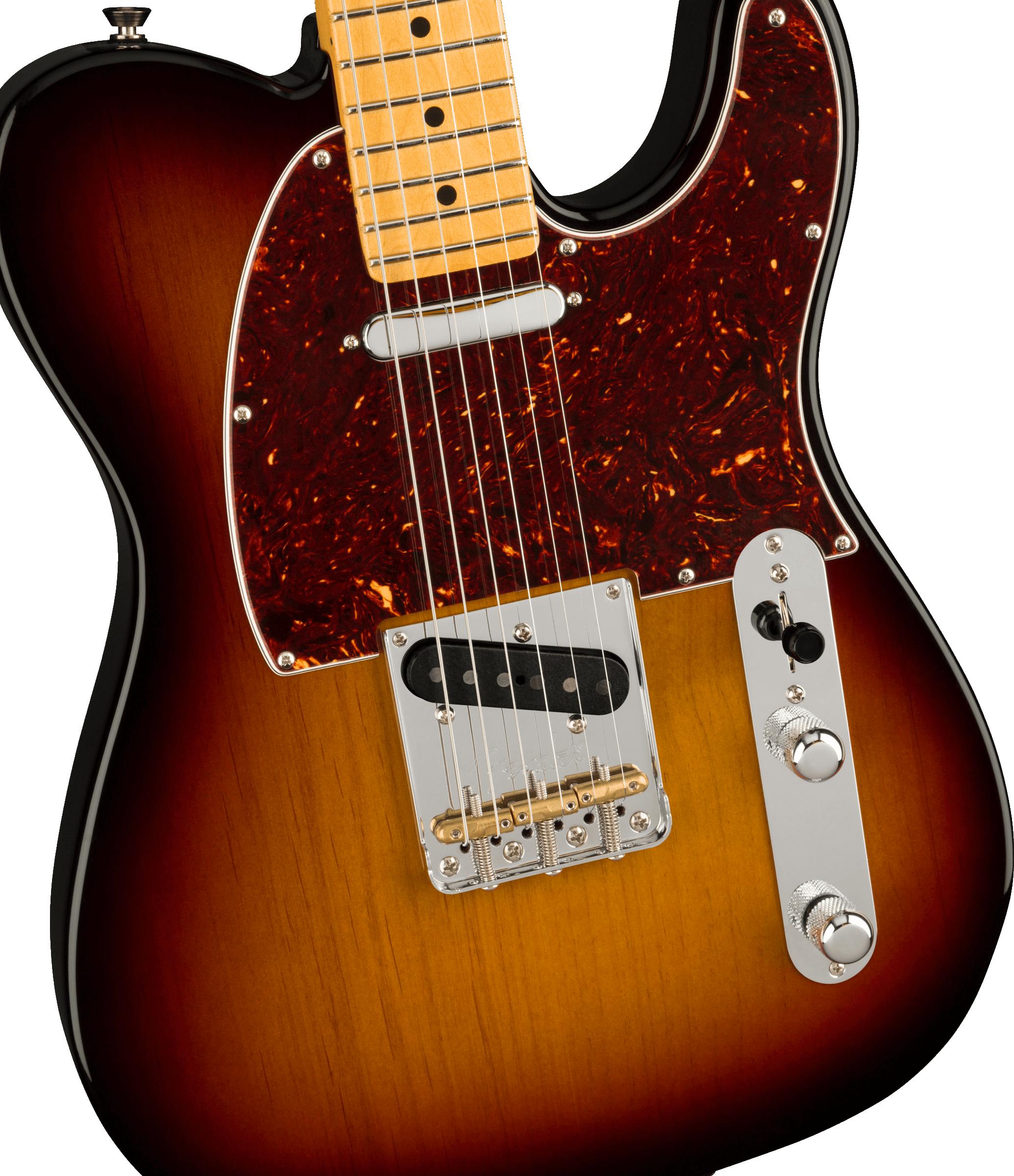 Guitare FENDER American PRO II Telecaster Touche érable 3 Tons Sunburst