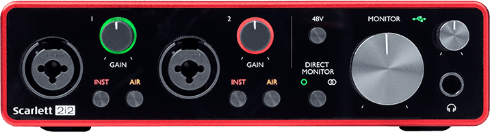 INTERFACE FOCUSRITE SCARLETT2-2I2 INTERFACE AUDIO 2 IN / 2 OUT