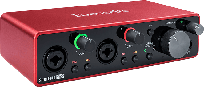 INTERFACE FOCUSRITE SCARLETT2-2I2 INTERFACE AUDIO 2 IN / 2 OUT