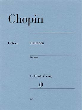 PARTITIONS chopin BALLADES ED HENLE