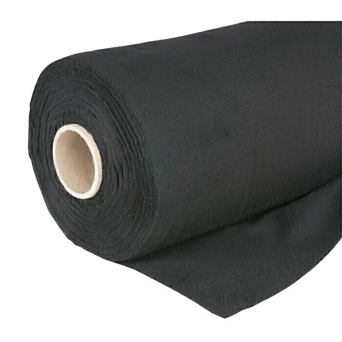 Wentex Deko Flanel 1,3m( L), rouleau 60 m, noir, 160 gr/m2