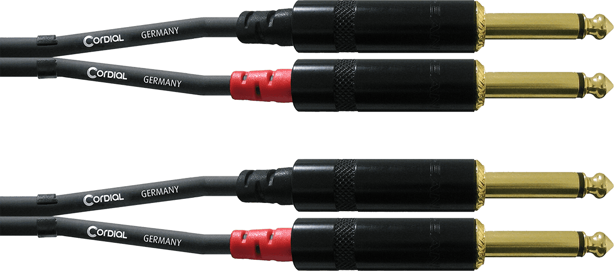 CORDIAL - CFU1.5PP Jack - 2x 2 jacks mono m./m. - 1.5m