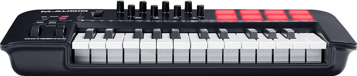 M-AUDIO - Clavier Maître OXYGEN25V USB-Midi 25 notes 8 pads/pots