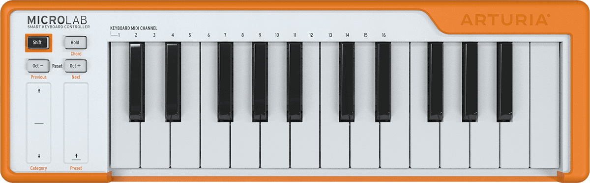 Arturia - CLAVIER MAITRE MICROLAB ORANGE