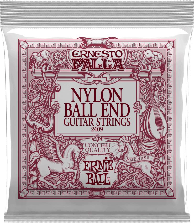 ERNIE BALL -CEB 2409 Jeux - Nylon noir-métal doré à boule