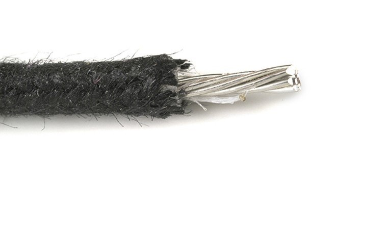 FIL CABLAGE VINTAGE TISSU BLACK au mètre