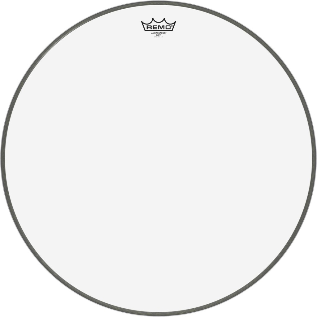 REMO Peau Ambassador transparente 22 pour Grosse caisse