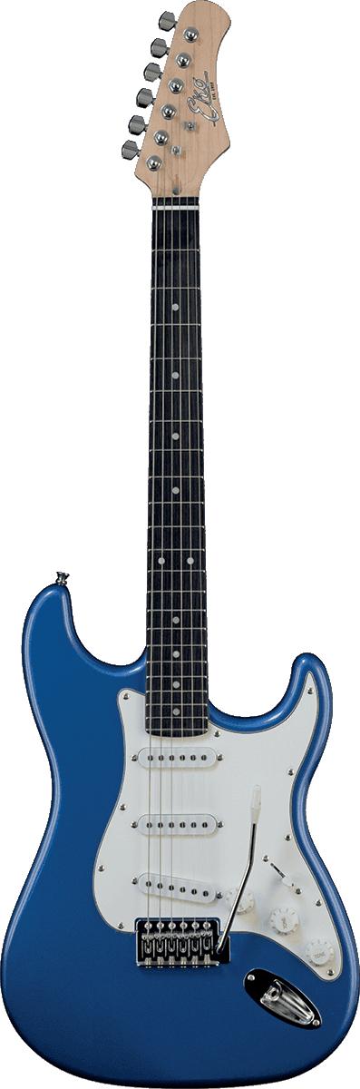 EKO S300BLU Starter - Guitare électrique Type Strat Metallic Blue