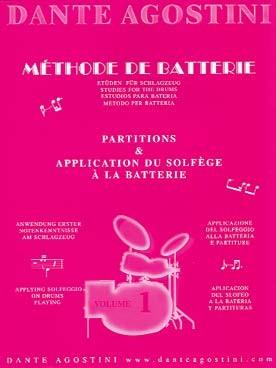 PARTITIONS AGOSTINI vol 1 METHODE DE BATTERIE