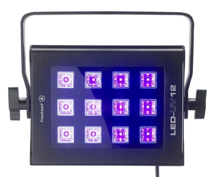 LED-UV12 - Projecteur lumière noire à 12 LEDs 3W UV