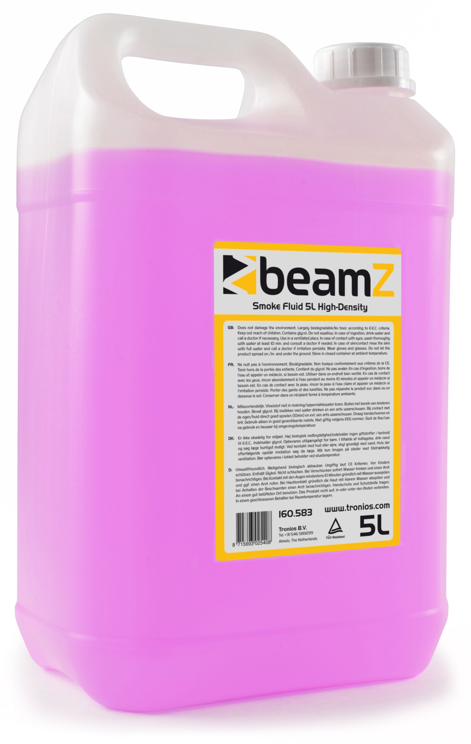 LIQUIDE beam a fumée 5 l, Haute densité, rose