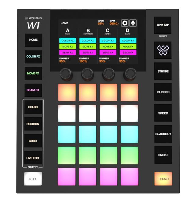 Controleur DMX WOLFMIX W1 MKII