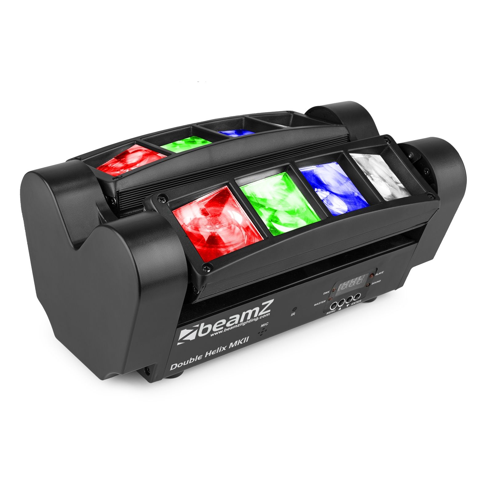 JEU DE LUMIÈRE DOUBLE HELIX 8 X LEDS 3 W RGBW DMX - MHL820
