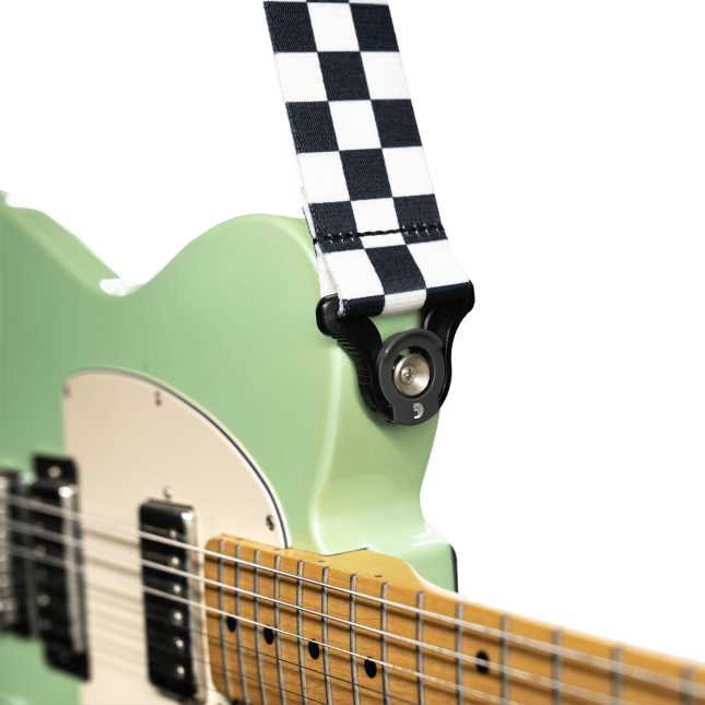 D\'Addario Auto Lock Guitar Strap, Skater Checkerboard