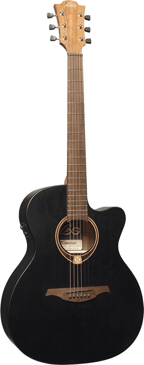 LAG T70 ACE Auditorium Cutaway Electro Black Satin