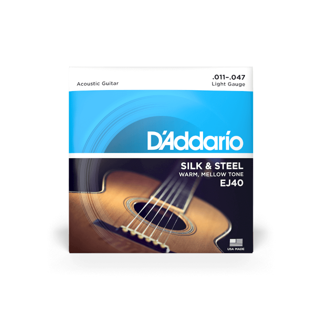 CORDES D\'ADDARIO JEU ACOU FLK SILK&STEEL 11-47