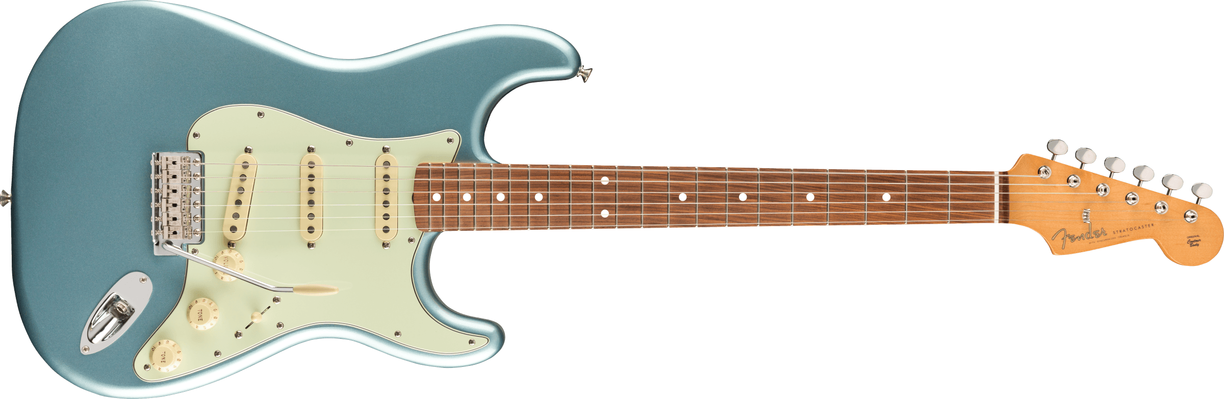 Fender Vintera® \'60s Stratocaster Pau Ferro Ice blue metallic avec housse