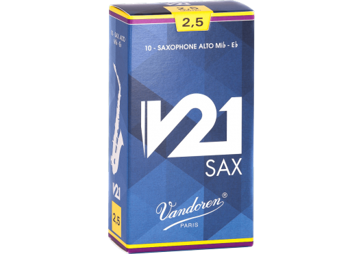 ANCHES VANDOREN V21 SAX ALTO 2.5 BOITE DE 10