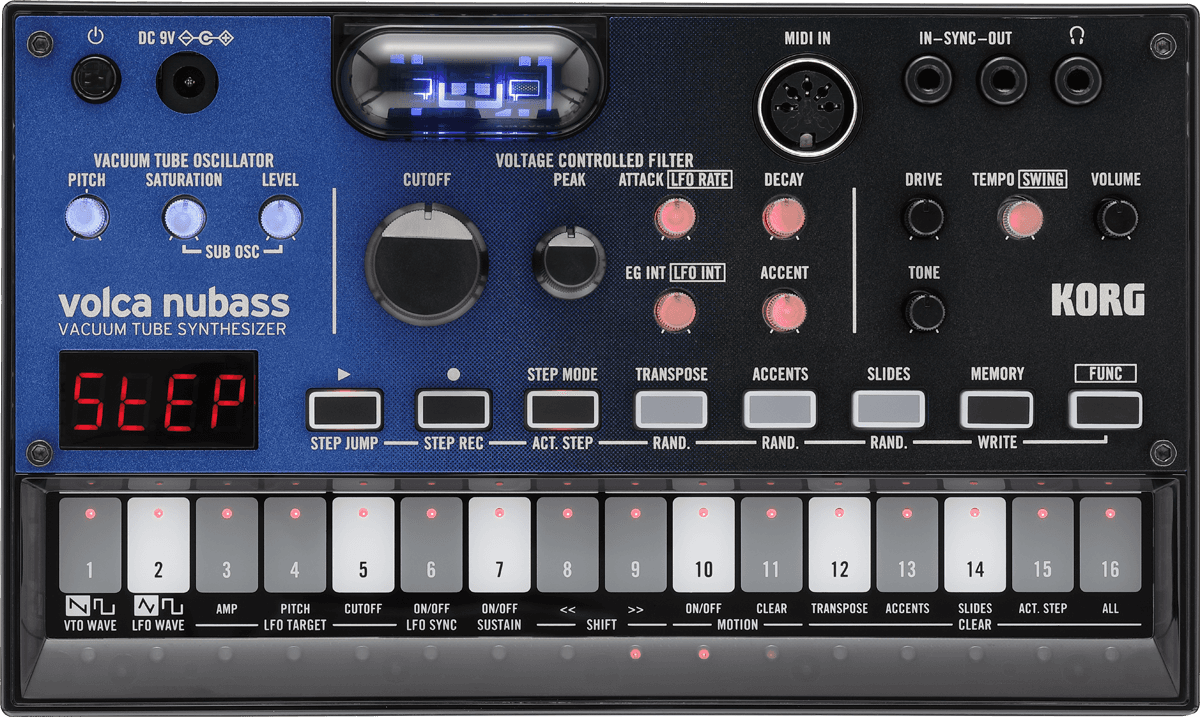 SYNTHETISEUR KORG VOLCA-NUBASS   BASSE ANALOGIQUE ET NUMERIQUE