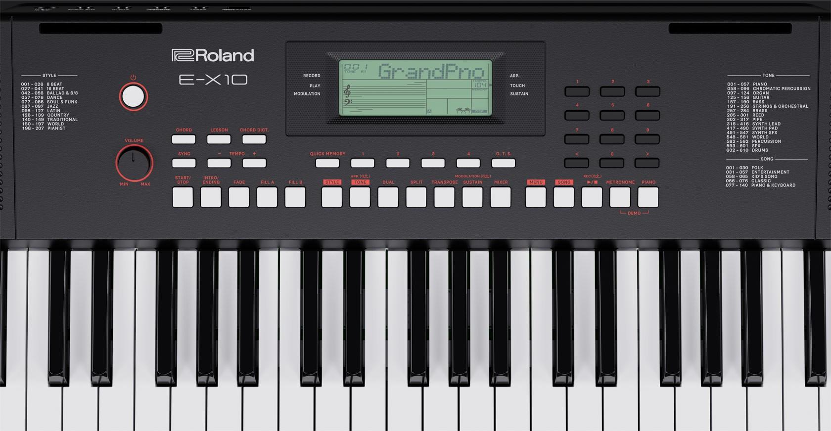 Clavier ROLAND E-X10