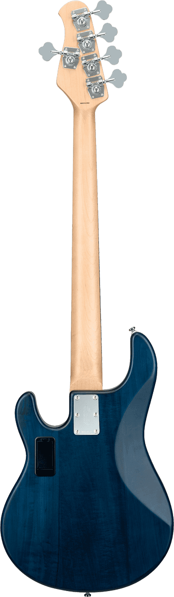 Basse STERLING BY MUSIC MAN - RAY5-TBLS-R1 Stingray5 - 5 cordes Transparent Blue Satin