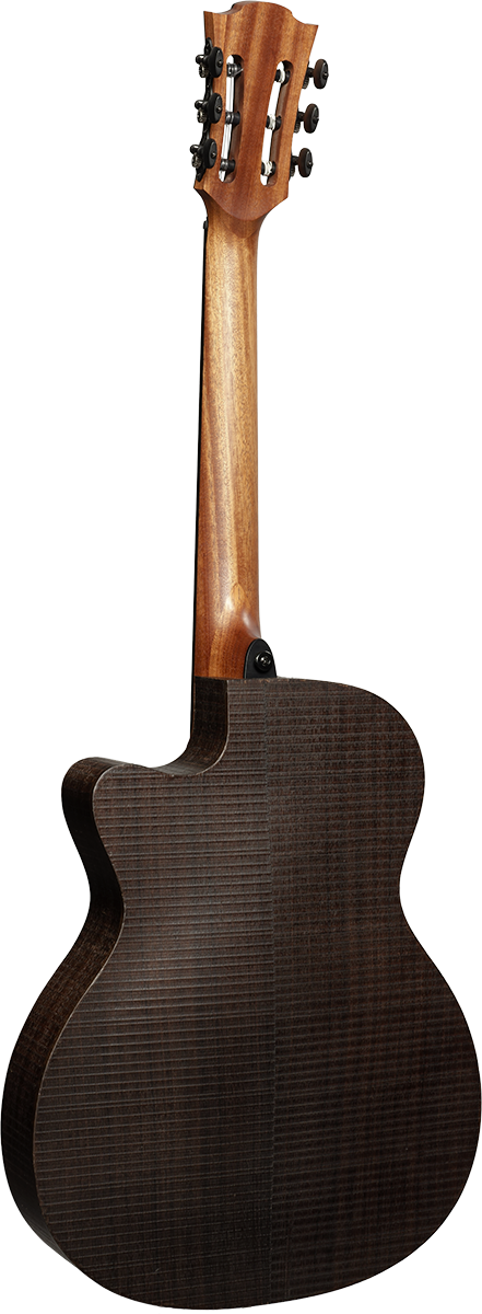 Guitare Lâg - SAUVAGE-N-ASCE Folk Nylon Auditorium Slim Pan-Coupé Électro