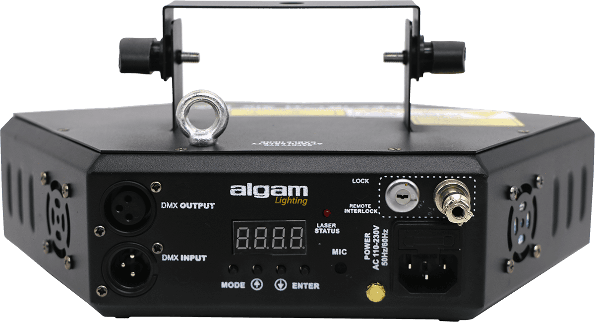 ALGAM LIGHTING - SPECTRUMSIXRGB Laser d\'animation 6 faisceaux 360mW RGB