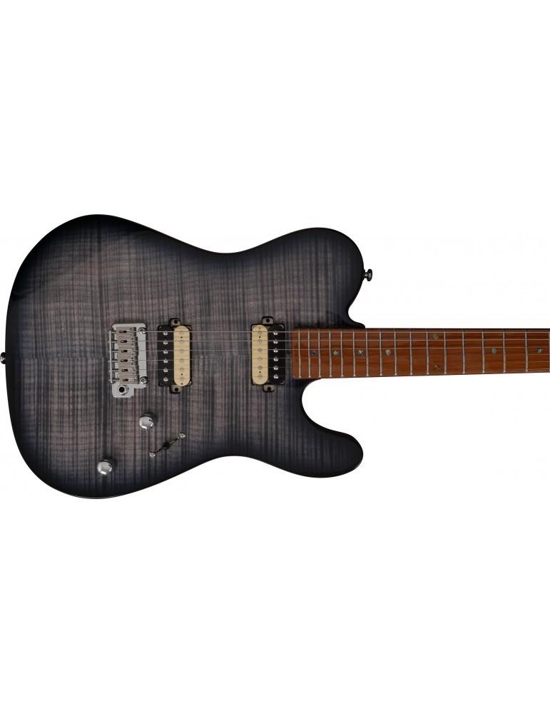 Larry Carlton T7 FM TBK Transparent Black Guitare électrique