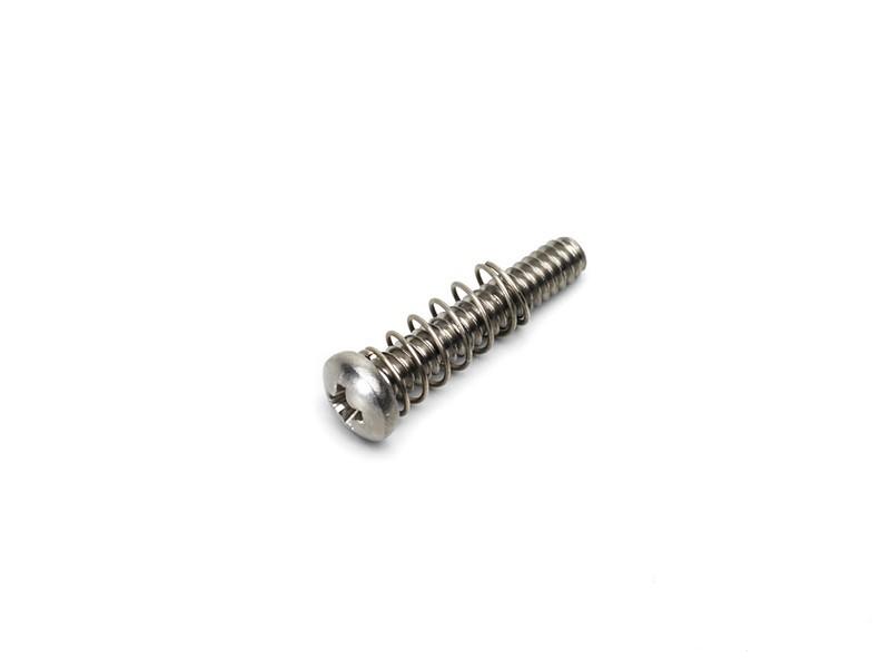 Vis de justesse chrome + ressorts 6pcs pour pontets guitares Fender