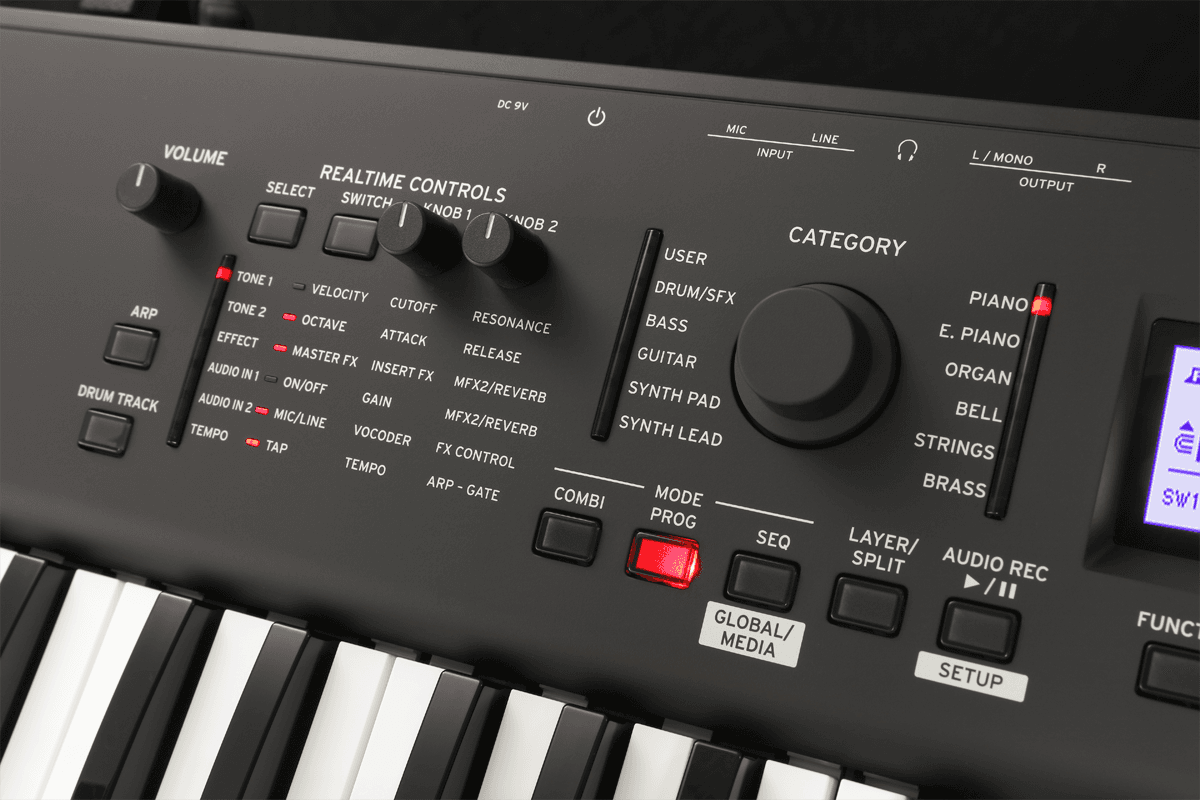 CLAVIER KORG KROSS2-61-MB 61 notes - version noir mat