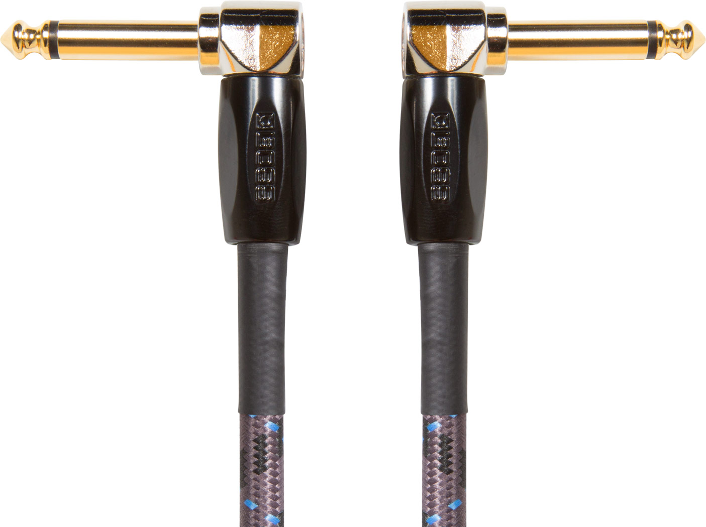 Cable instrument Boss coudé/coudé 6.35 jack 15cm pack de 3