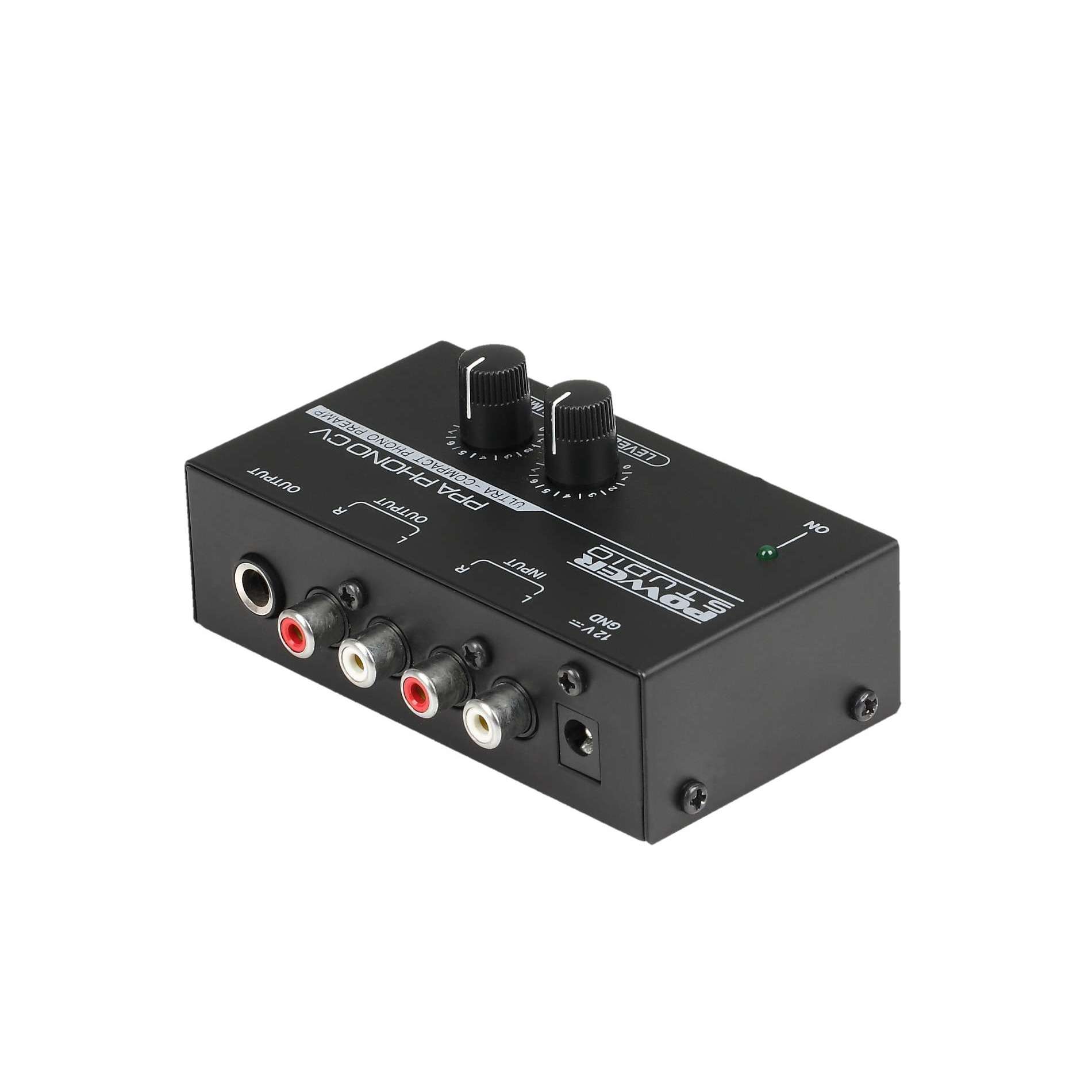 Pré ampli RIA POWER STUDIO  PPA PHONO CV sortie casque avec un réglage de volume intégré.