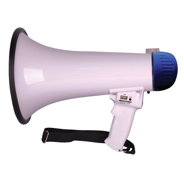 Megaphone 15W avec Combiné, Slot MP3 - POWER